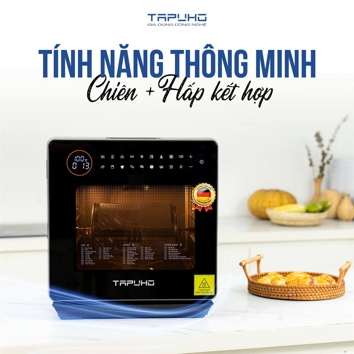 Nồi chiên hơi nước tapuho