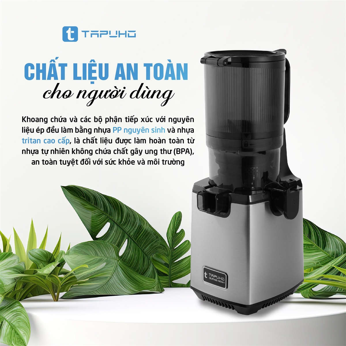 Review máy ép chậm TSJ68 - chất liệu cao cấp, đạt chuẩn an toàn theo hệ châu u