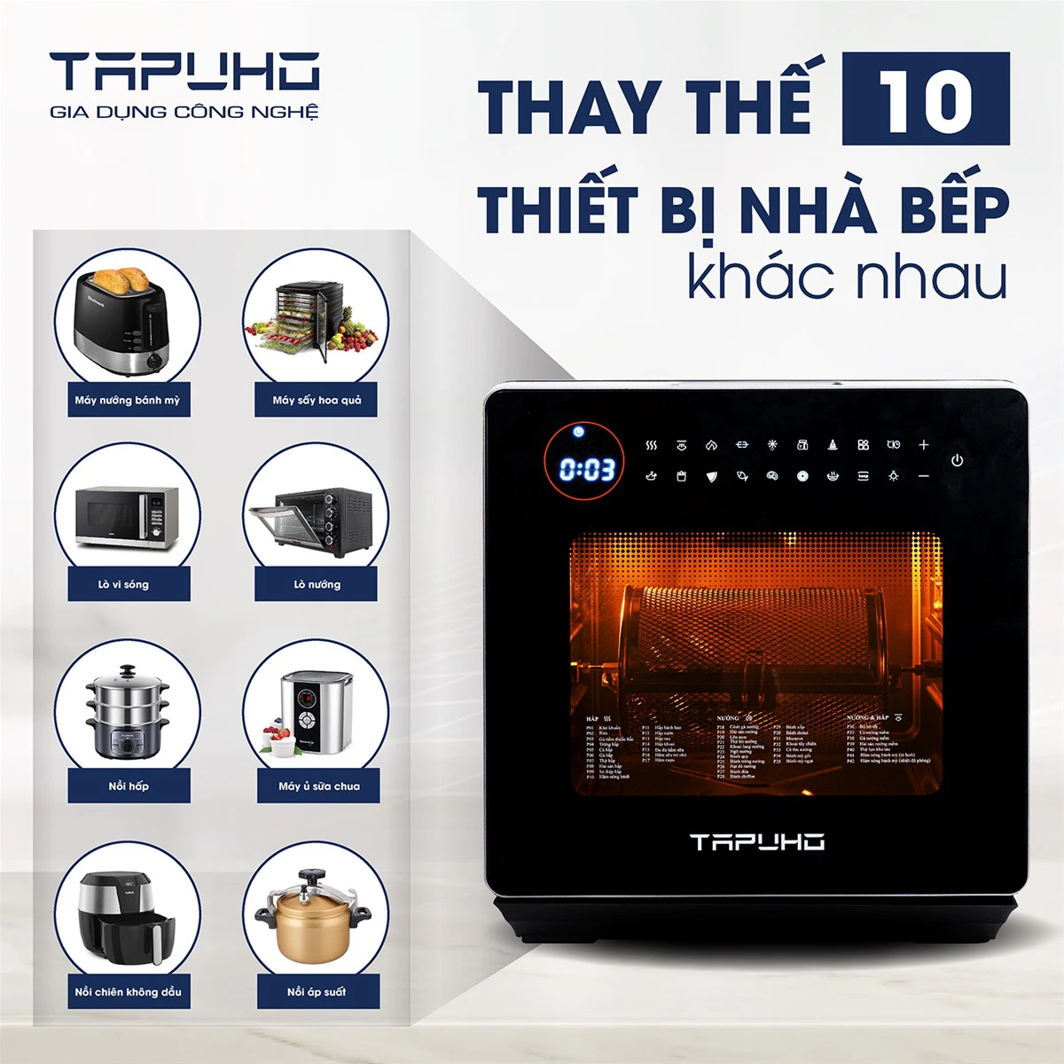 Nồi chiên hơi nước tapuho