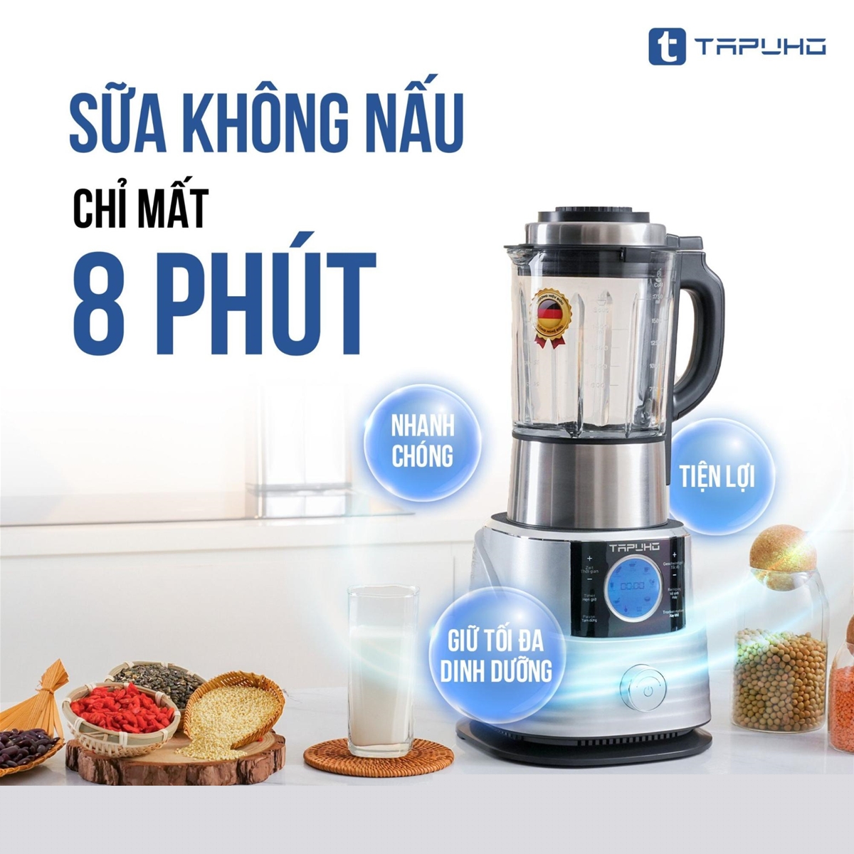 Máy xay nấu đa năng T01 thương hiệu TAPUHO
